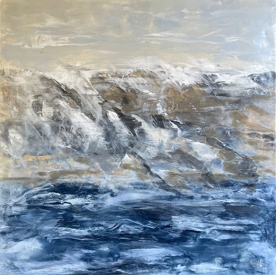 Cold is the Color of Crystal | 36” x 36”